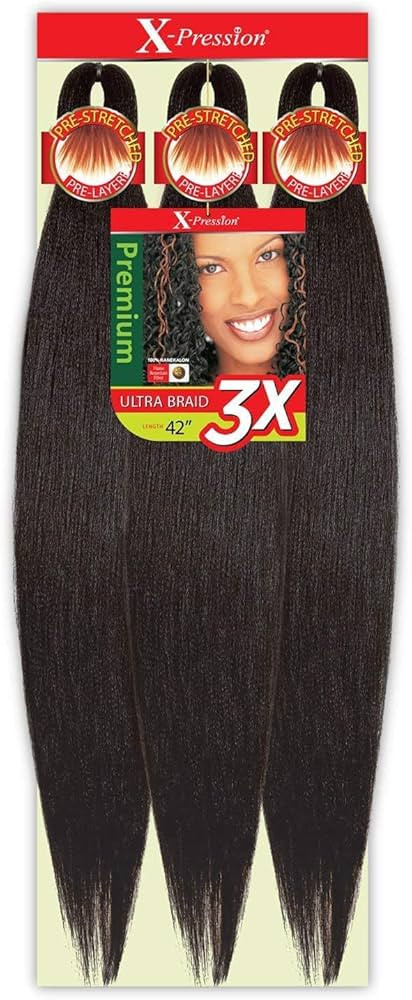 Outre Braids X-Pression Kanekaion 3X Pre Stretched Braid 42" (5-Pack, 1B) | Amazon (US)