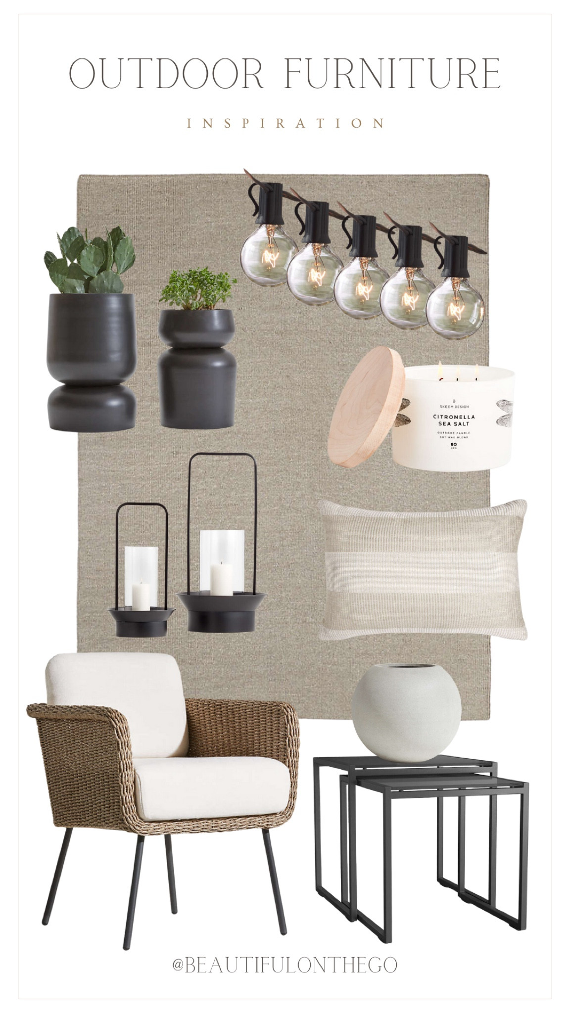 Outdoor Furniture Inspiration.
Crate&Barrel outdoor furniture, neutral outdoor furniture, lanterns, pillows, tables, candles, twinkling lights. 

#Crate&Barrel
#Outdoorfurniture

#LTKFamily #LTKHome #LTKParties