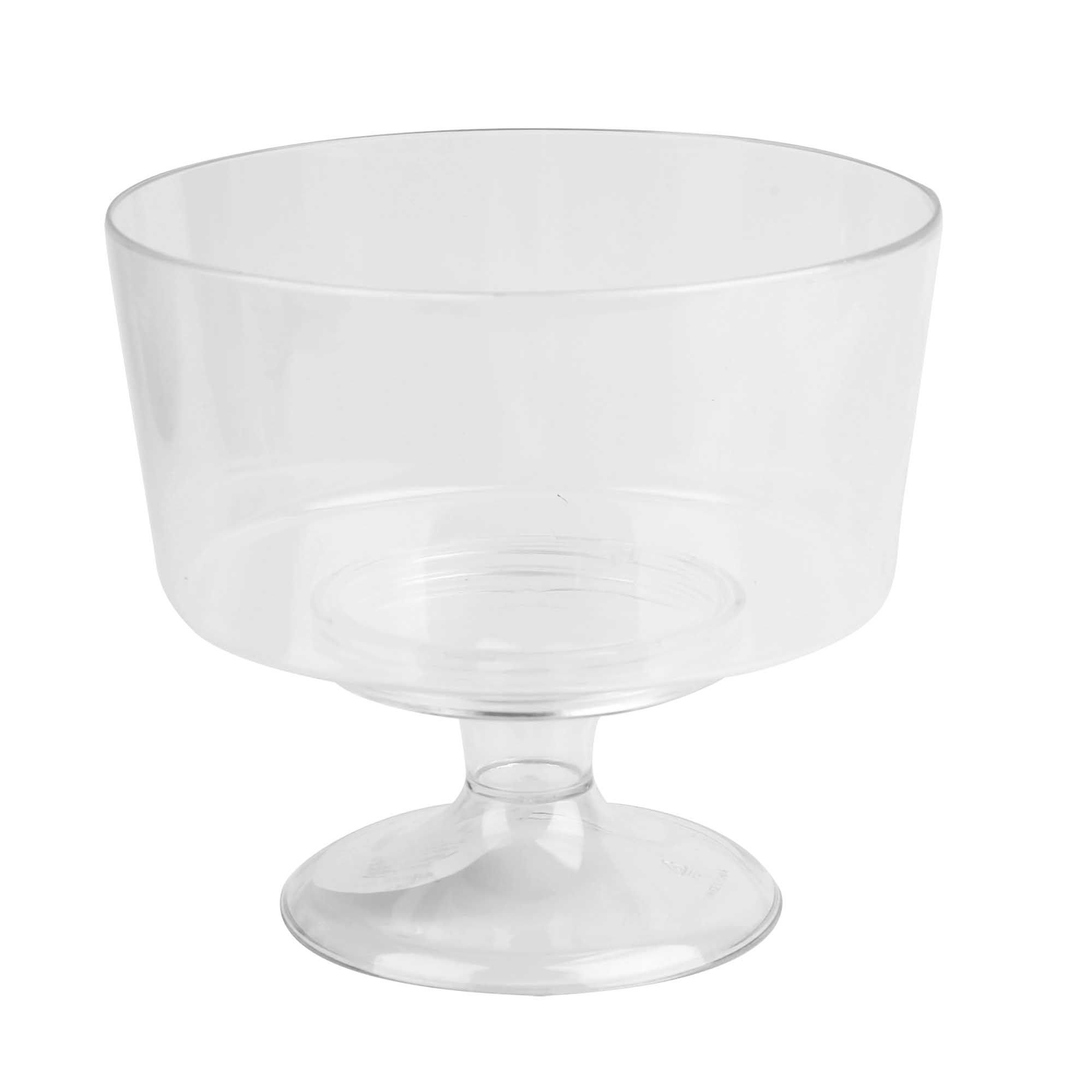 Way to Celebrate Clear Truffle Bowl-Elegant 7-inch Wide Dessert and Candy Serving Bowl, Plastic | Walmart (US)