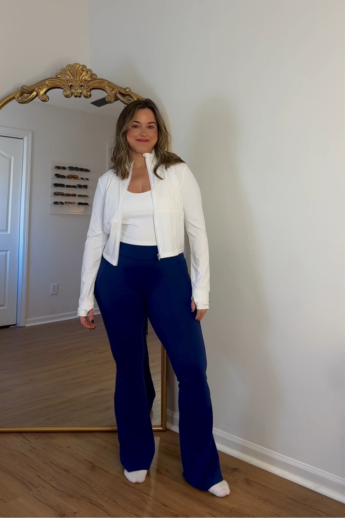 Code: 25KACEY at JCPenney! 

Cute affordable activewear outfit 

Tank- true to size
Zipper jacket- sized up to large 
Leggings- true to size!  
Sneakers- linking here, I sized up 1/2 size in this pair 

#LTKFindsUnder50 #LTKFitness #LTKActive