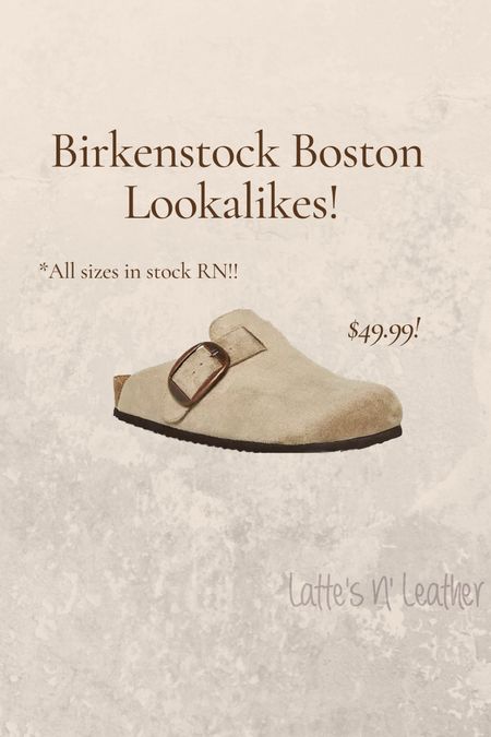 Boston Birkenstock lookalike for only $49.99 instead of $150+!

#birkenstockboston 
#birkenstocks
#bostonclogs
#clogs

#LTKshoecrush #LTKfindsunder50