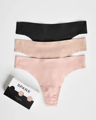 SPANXsmooth® Fit-To-You Thong 3-Pack Box | Spanx