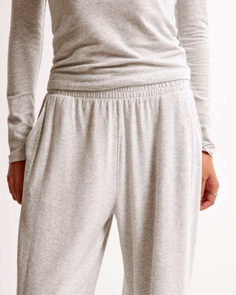 Cozy Lounge Knit Wide Leg Sweatpant | Abercrombie & Fitch (US)