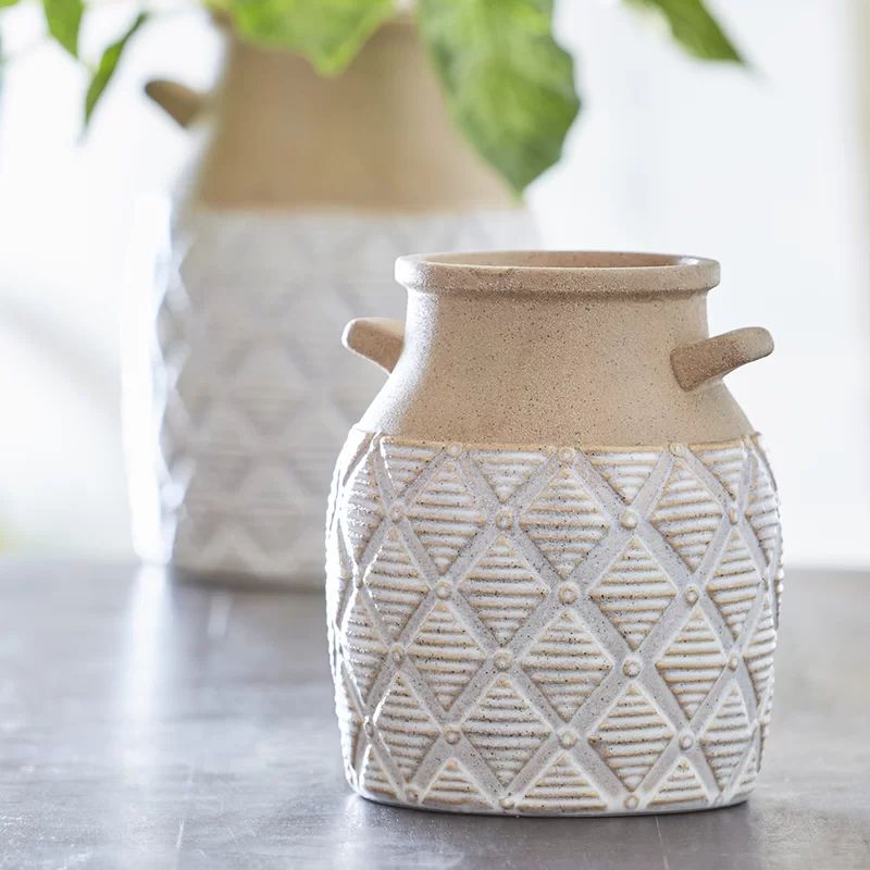 Fredericksburg Ivory Ceramic Table Vase | Wayfair North America