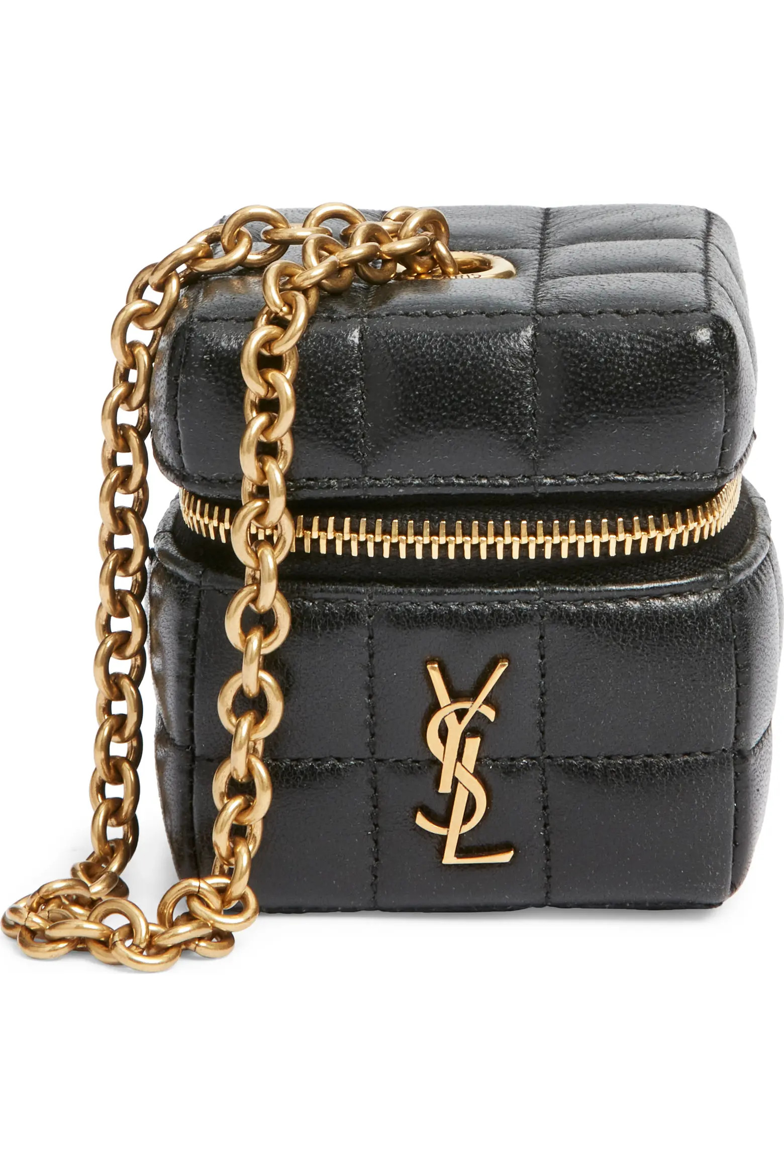 Mini Cassandre Matelassé Carré Leather Wristlet (Women) | Nordstrom | Nordstrom
