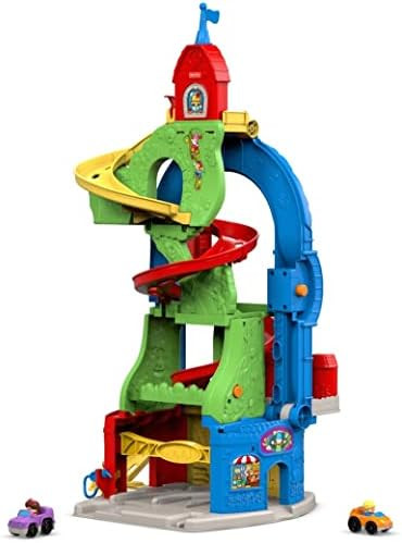 Fisher-Price Little People Sit 'n Stand Skyway, 2-in-1 vehicle racing playset for toddlers ages 1... | Amazon (US)