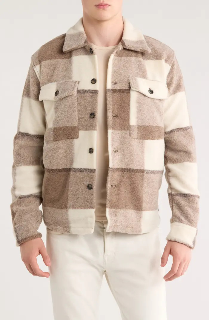 Relaxed Fit Knit Shirt Jacket | Nordstrom Rack