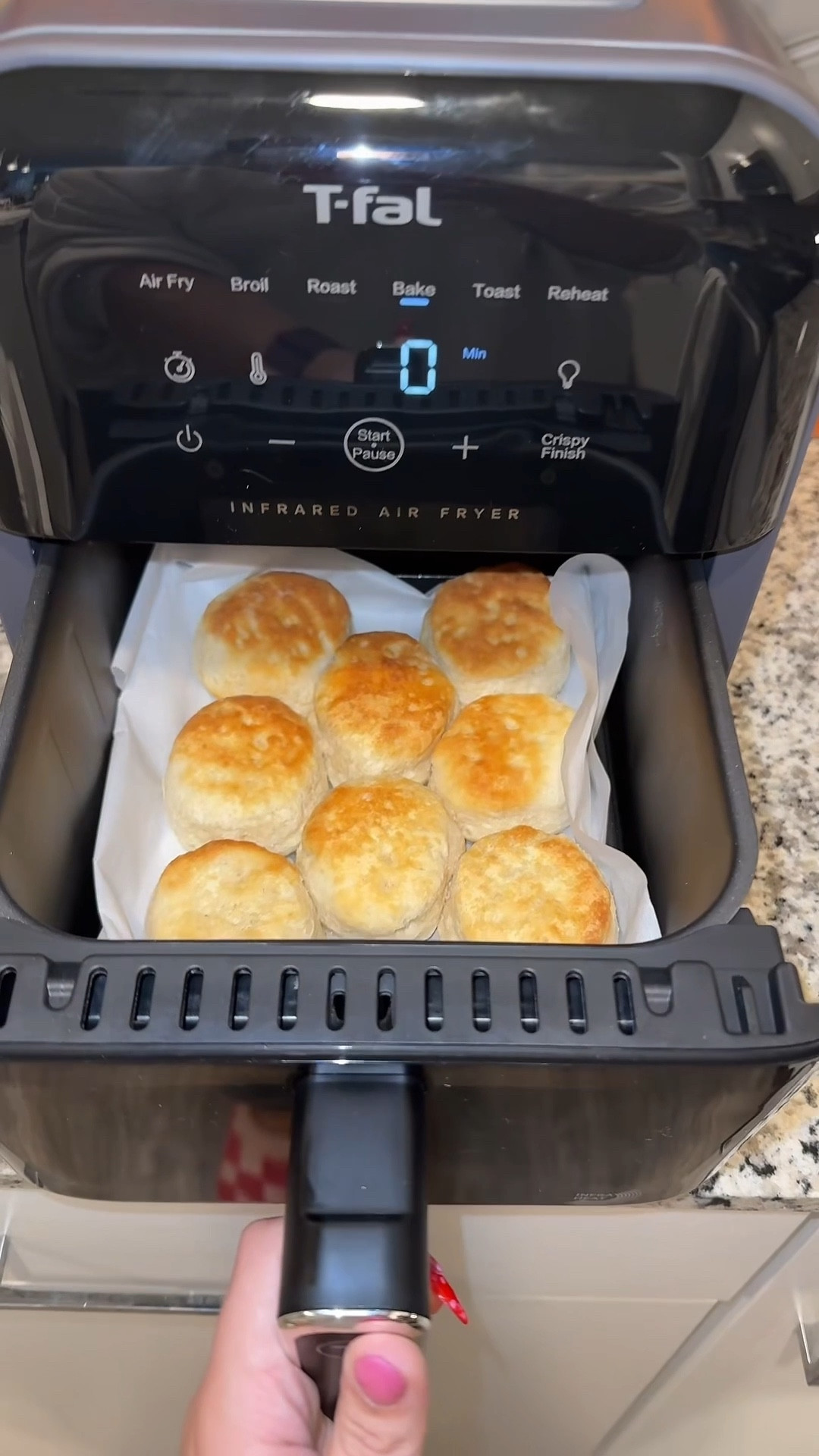I made flaky, golden biscuits in my T-fal Infrared Air Fryer and I'm never using the oven again
These air fryer biscuits cook perfectly in just 10 minutes, crisp on the outside, soft and fluffy inside.
No preheating. No mess. Just buttery perfection.
If you've been wondering how to make biscuits in an air fryer, this is your sign
Save this for your next cozy dinner or weekend brunch!

#airfryer #dinner #breakfast #cooking #easymeals #breakfastfordinner #airfryerbiscuits #biscuits

#LTKHome #LTKSaleAlert #LTKautumn