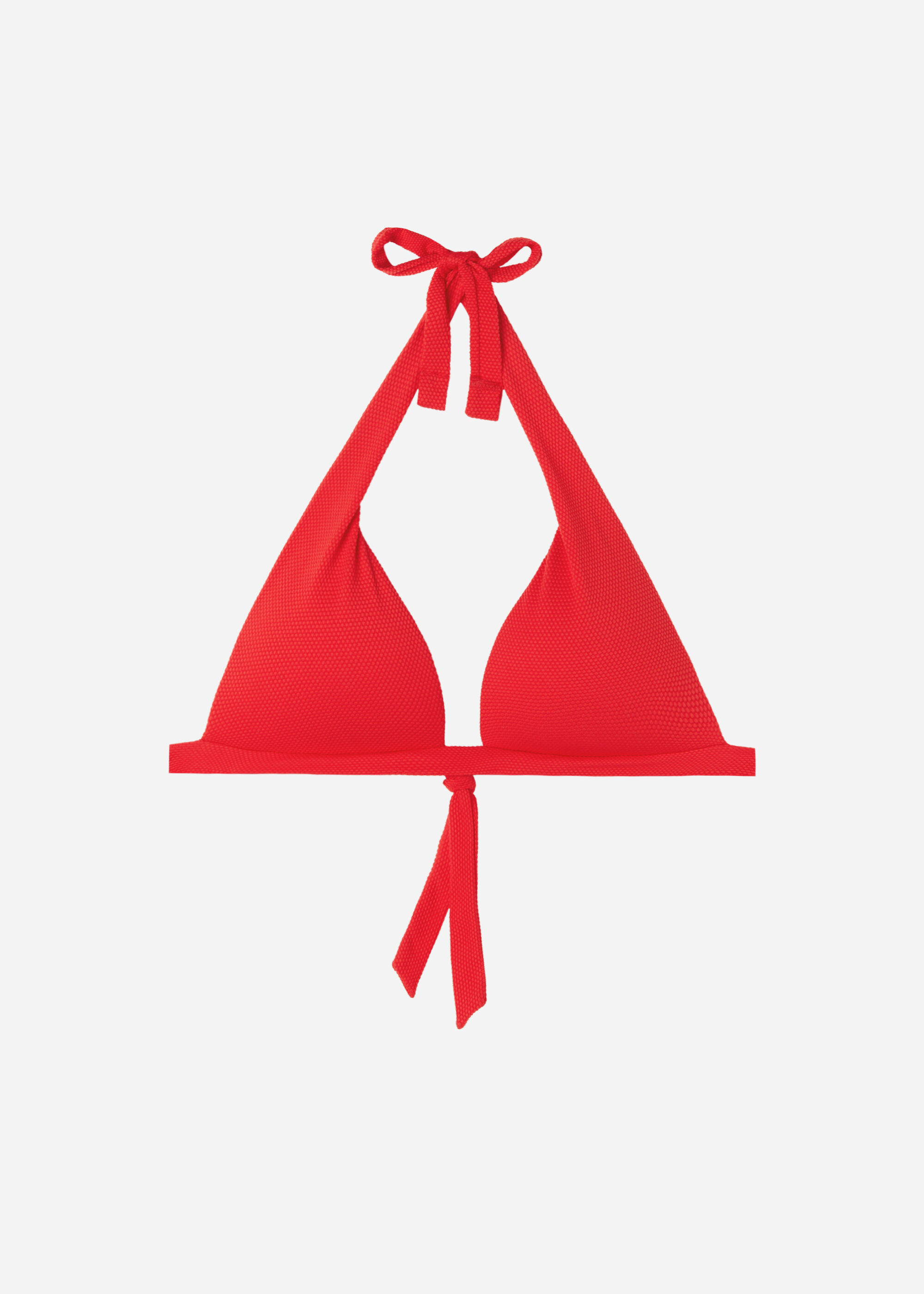 Graduated Padded Triangle Swimsuit Top Classic Piquet | Calzedonia US