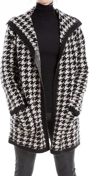 Max Studio Women's Houndstooth Sweater Coat | Amazon (US)