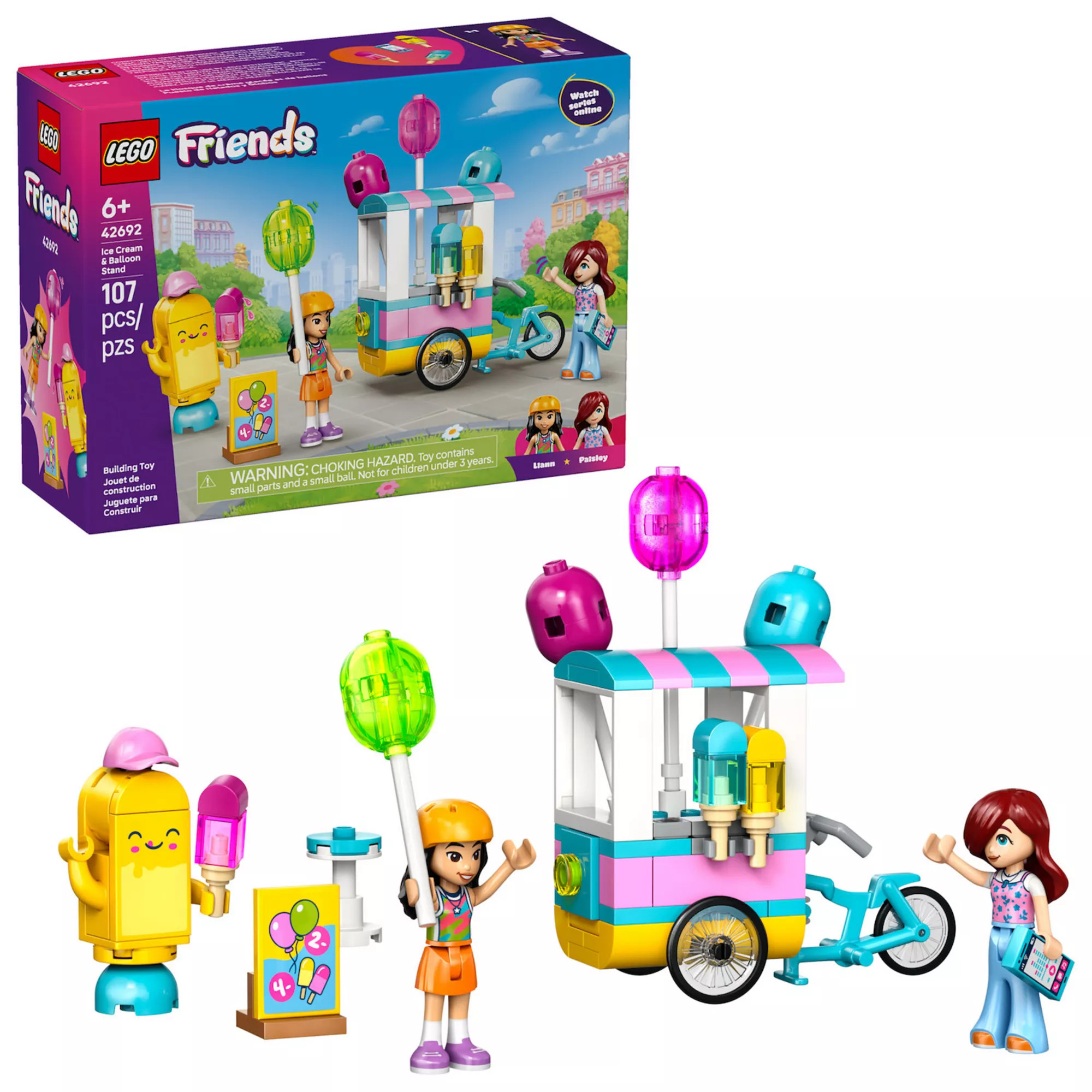 LEGO Friends Ice Cream & Balloon Stand 42692 Building Kit (107 Pieces) | Kohl's