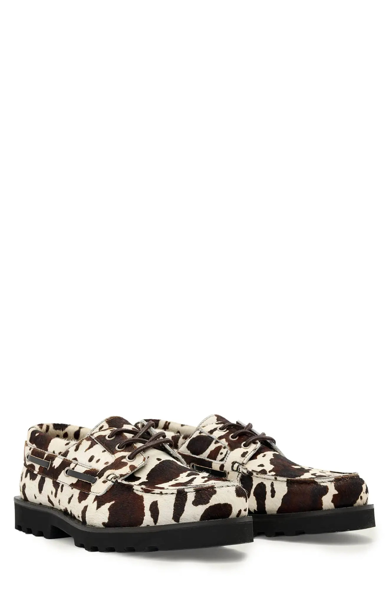 AllSaints Skiff Genuine Calf Hair Boat Shoe (Men) | Nordstromrack | Nordstrom Rack