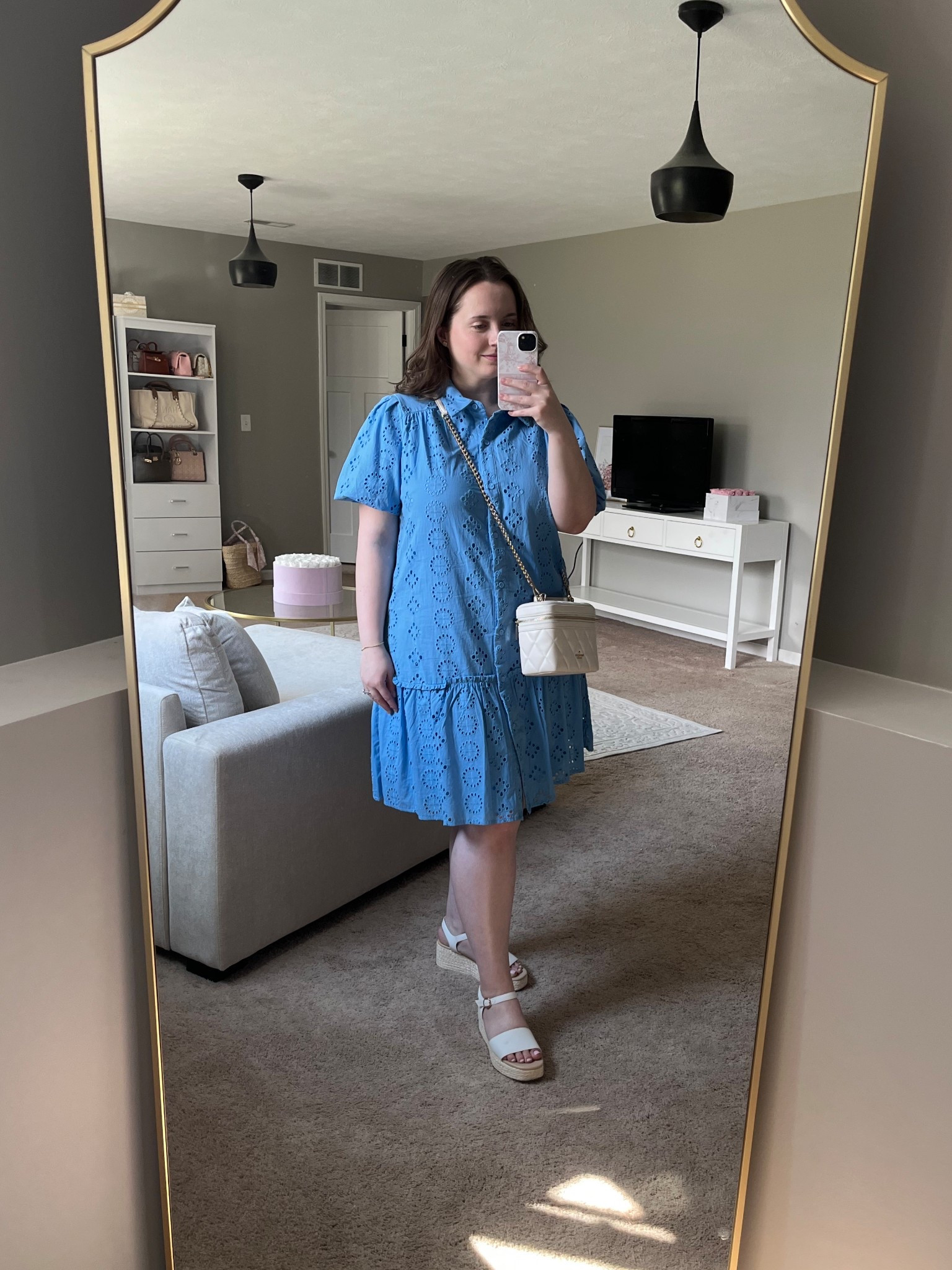 Easter OOTD 🪺🎀🌸

Outfit inspo, outfit ideas, midsize, dress, Easter Sunday, summer, spring, blue, wedges 

#LTKMidsize #LTKSeasonal
