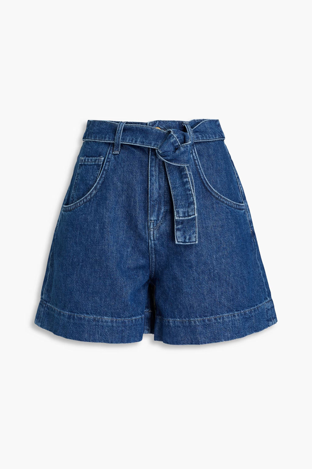 TRIARCHY Eliza belted denim shorts | Sale up to 70% off | THE OUTNET | The Outnet (US and CA)