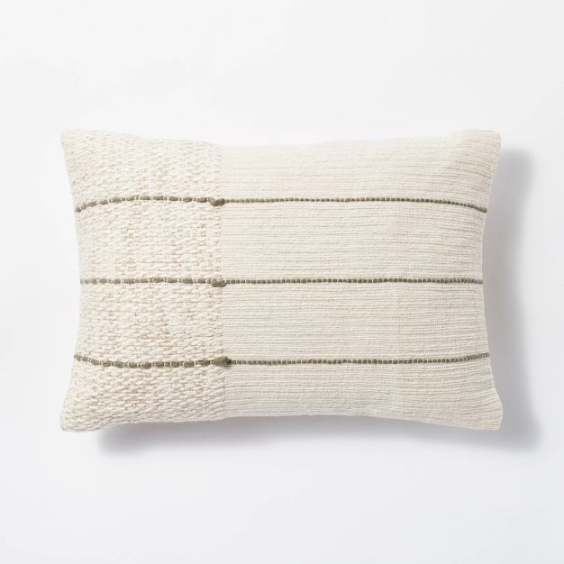 Textured Asymmetric Striped Throw Pillow -Threshold™ designed with Studio McGee | Target