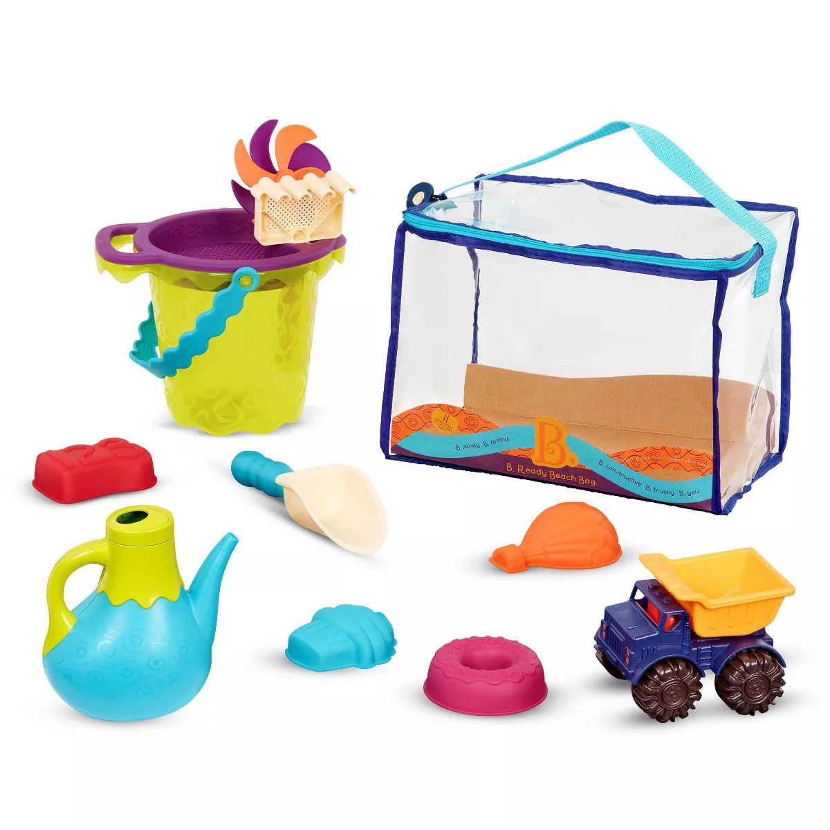B. toys Beach Playset - B. Ready Beach Bag Lime | Target