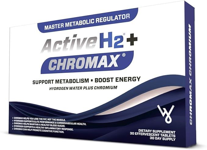 Active H2+ Chromax - Hydrogen Water Tablets Plus Chromium - Balance Your Metabolism and Activate ... | Amazon (US)