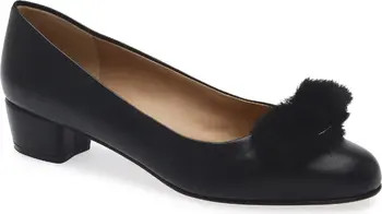 Vara Genuine Shearling Bow Pump (Women) | Nordstrom