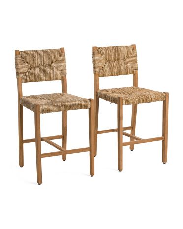 Set Of 2 Valletta Counter Stool Chairs | TJ Maxx