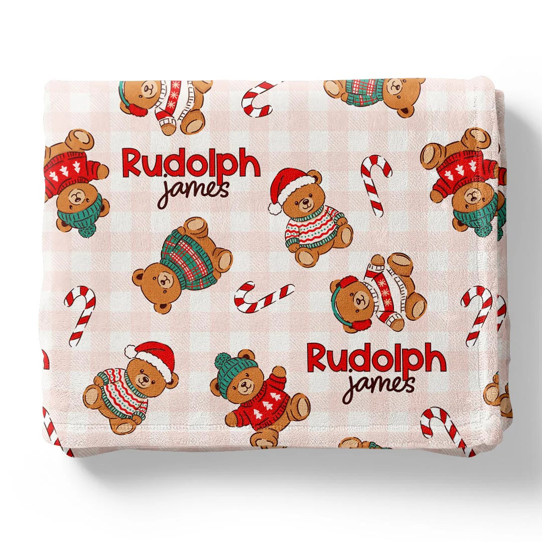 Christmas Personalized Kids Blankets | Caden Lane
