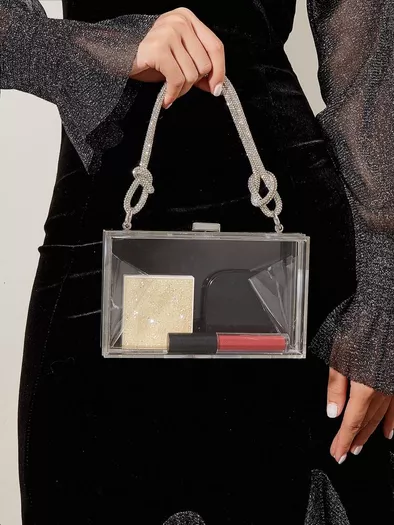 Mini Clear Chain Box Bag