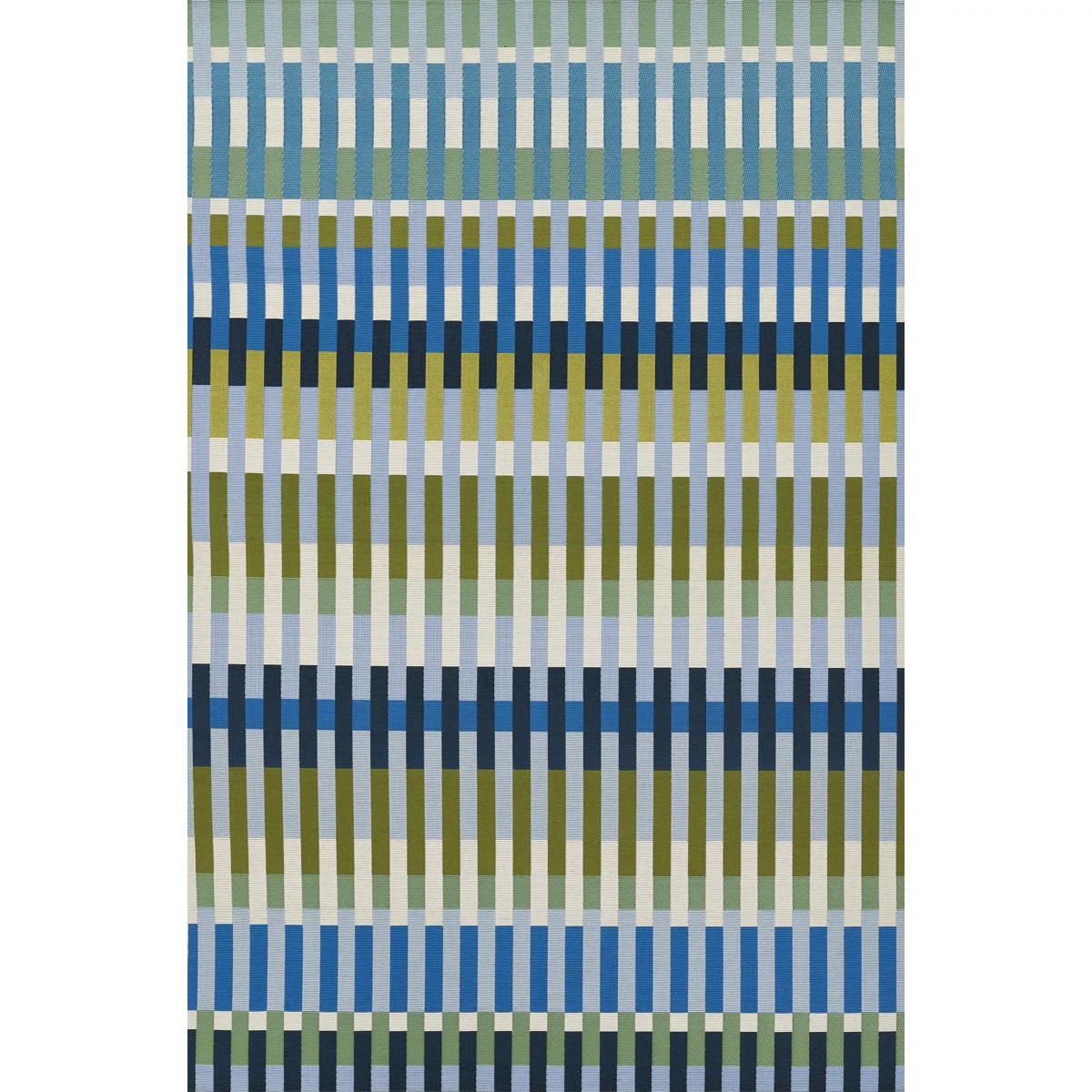 Icon Striped Indoor Outdoor Blue Rug | Wayfair North America