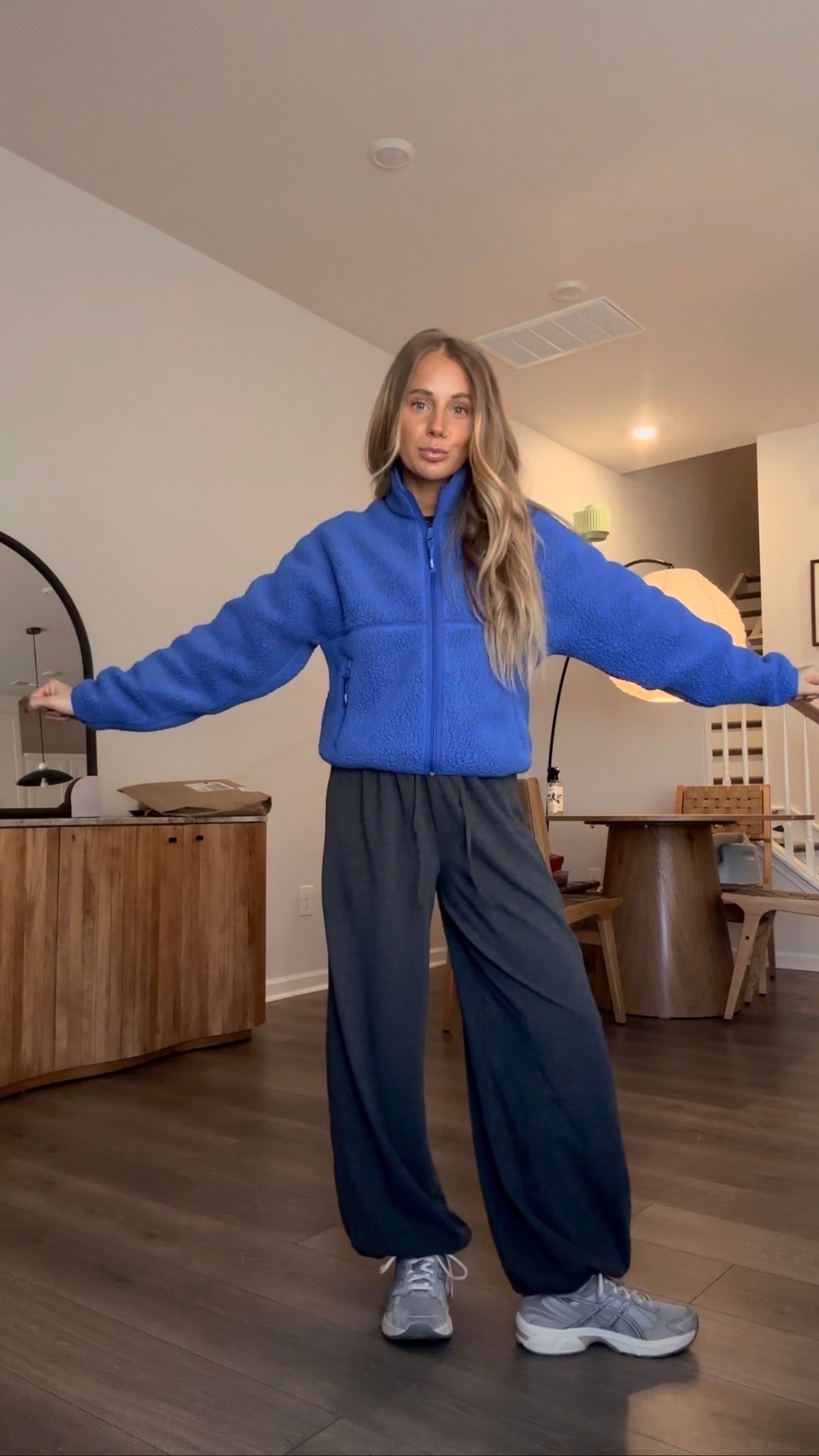 new fav fleece!! Obsessed with this color 💙

#LTKPetite #LTKmomlife #LTKootd