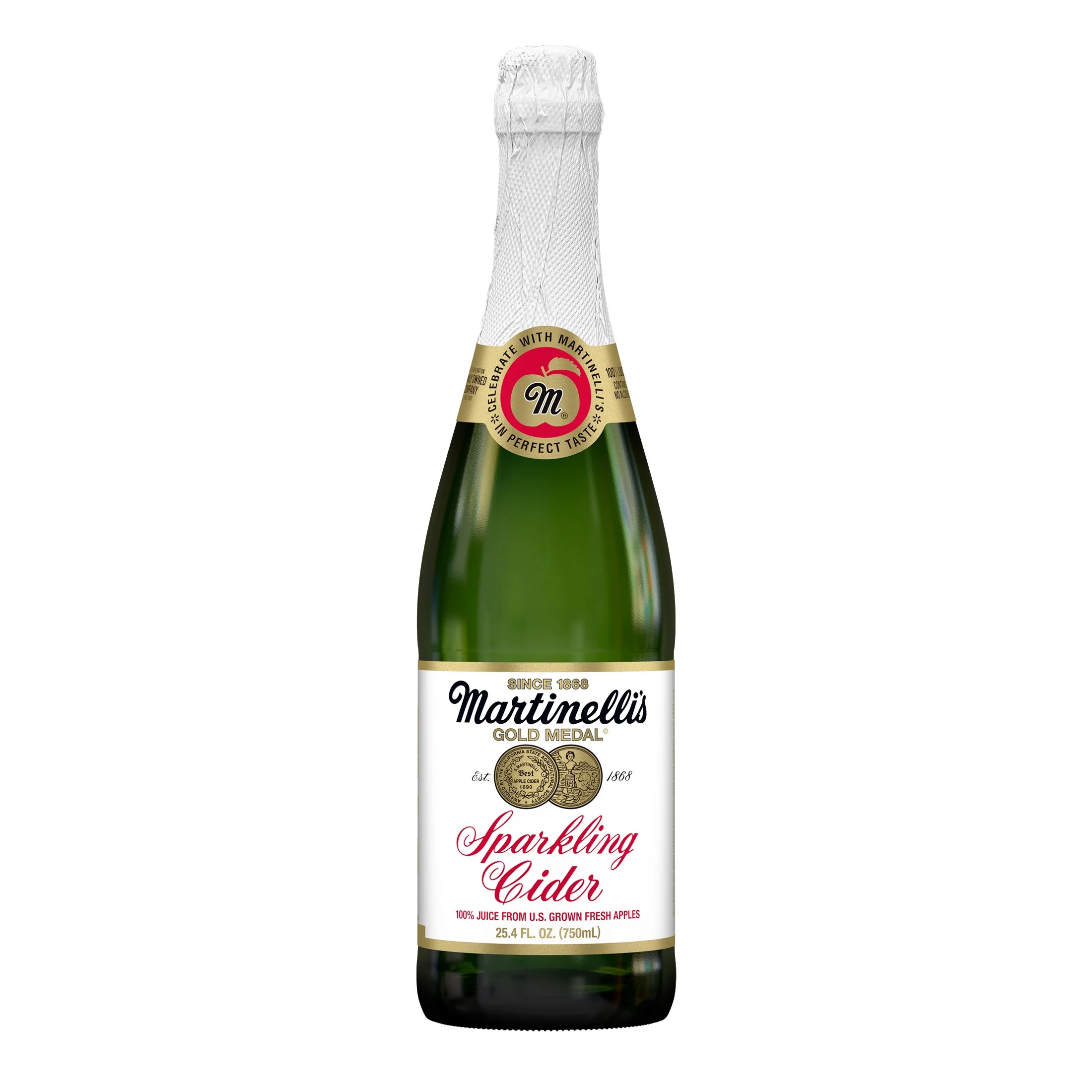 Martinelli's Gold Medal Sparkling Apple Cider with 100% Pure Juice, 25.4 fl oz | Walmart (US)