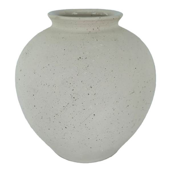 Natural Textured Ceramic Speckled Vase, 9", Neutral, sold by At Home | At Home