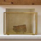 Thin Metal Fireplace Screen | West Elm (US)