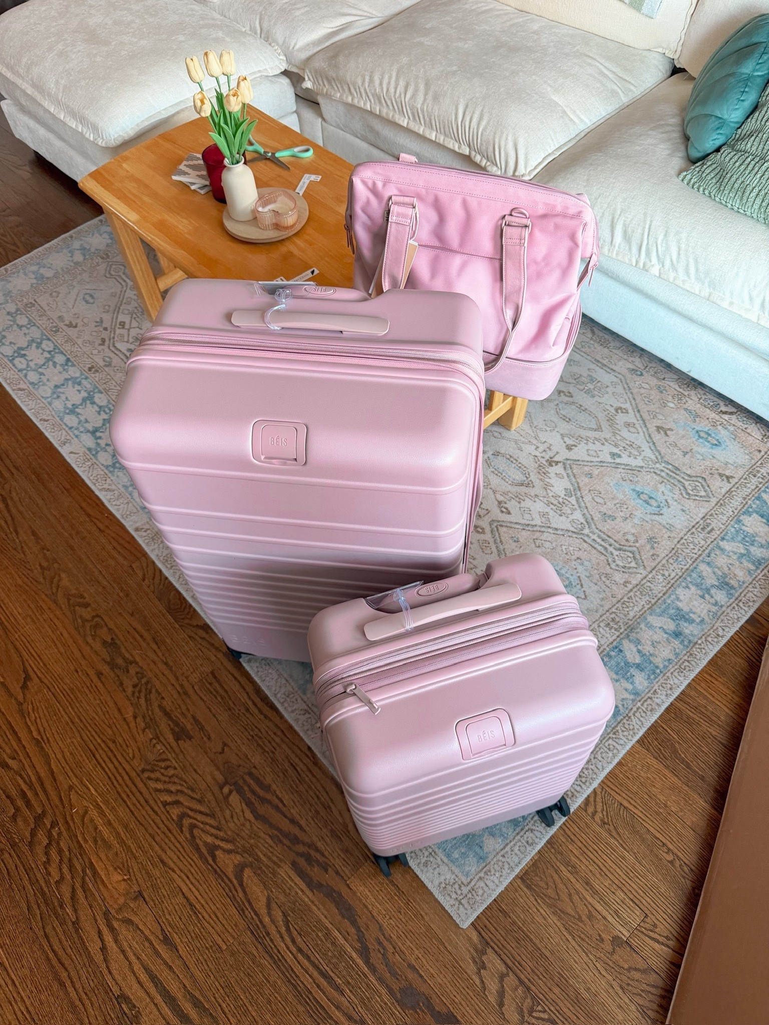 I’m so excited to use my new luggage from @beistravel !! She’s coming with me to Coachella for sure. Their sets are currently 20% off! 

#LTKTravel #LTKSaleAlert #LTKFestival