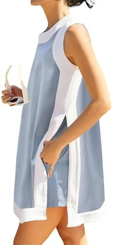 Women's Summer 2 Piece Outfits Sleeveless Spilt Hem Knit Sweater Top Sets Lounge Set Tracksuit Wi... | Amazon (US)