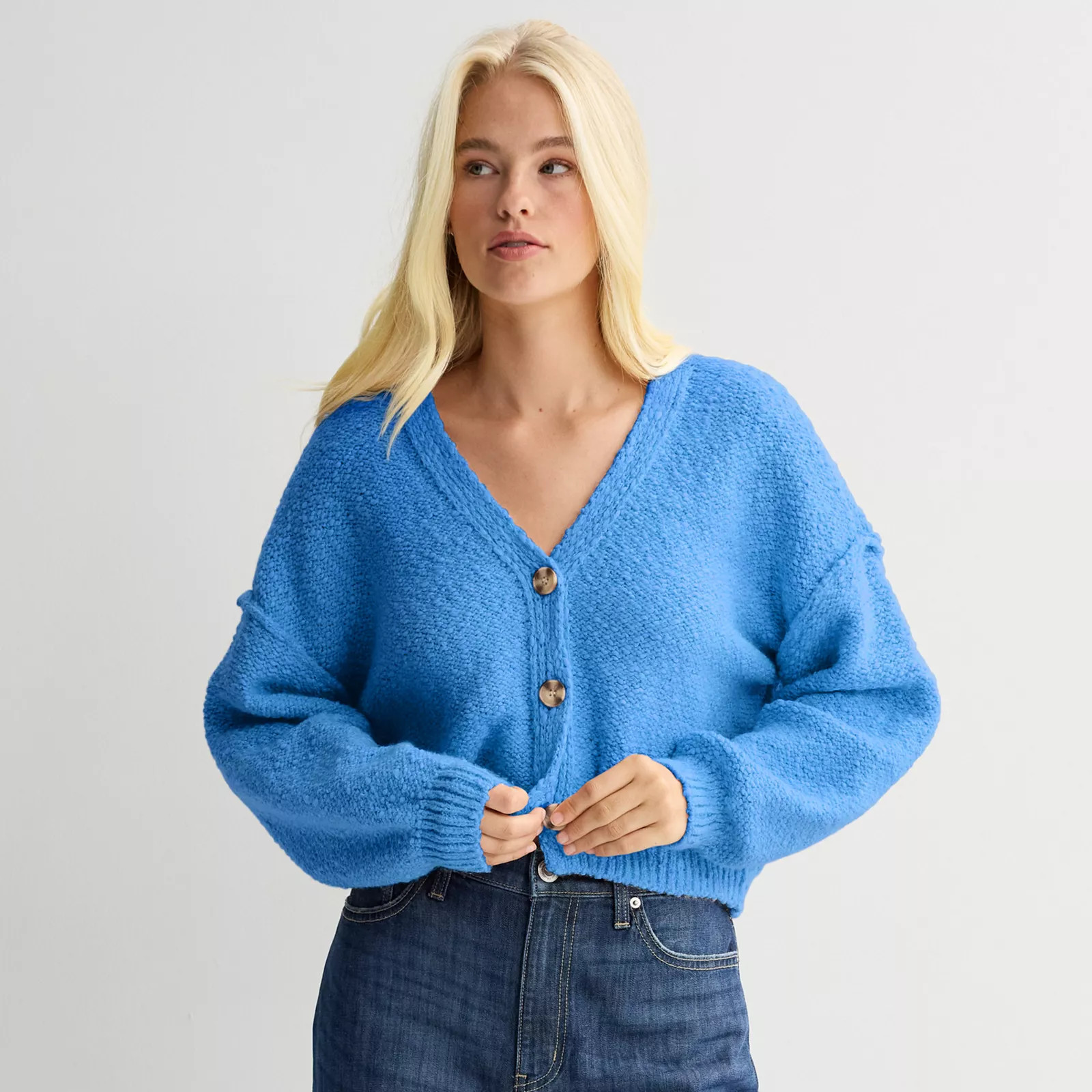 Juniors' SO\u00ae Slub Cardigan | Kohl's