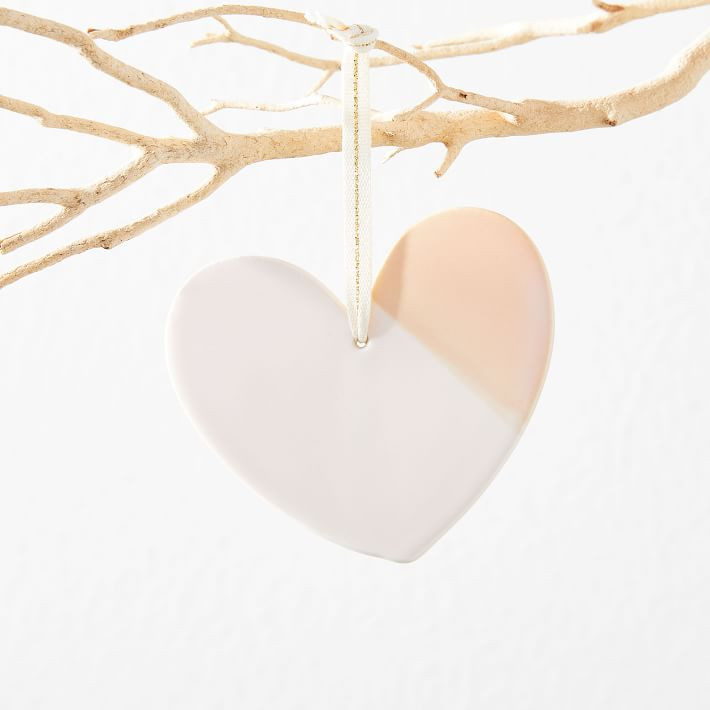 Hereafter Ceramic Ornament - Heart | West Elm (US)