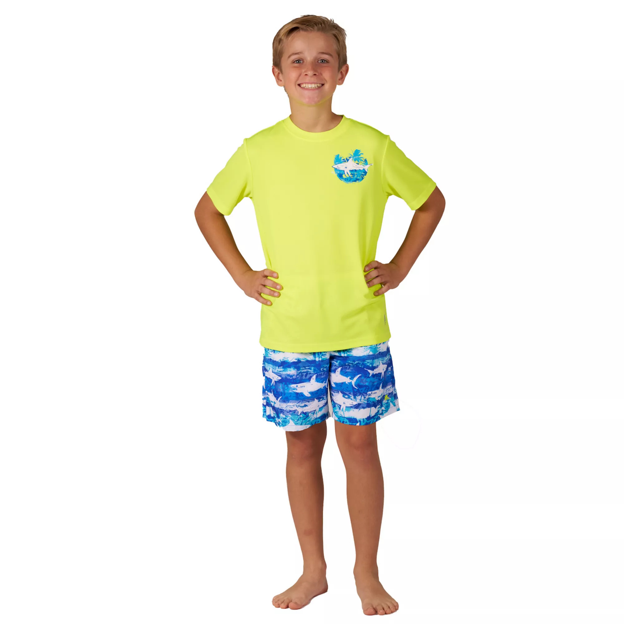 Boys 4-20 ZeroXposur Marine Sun Top & Swim Trunks Set | Kohl's