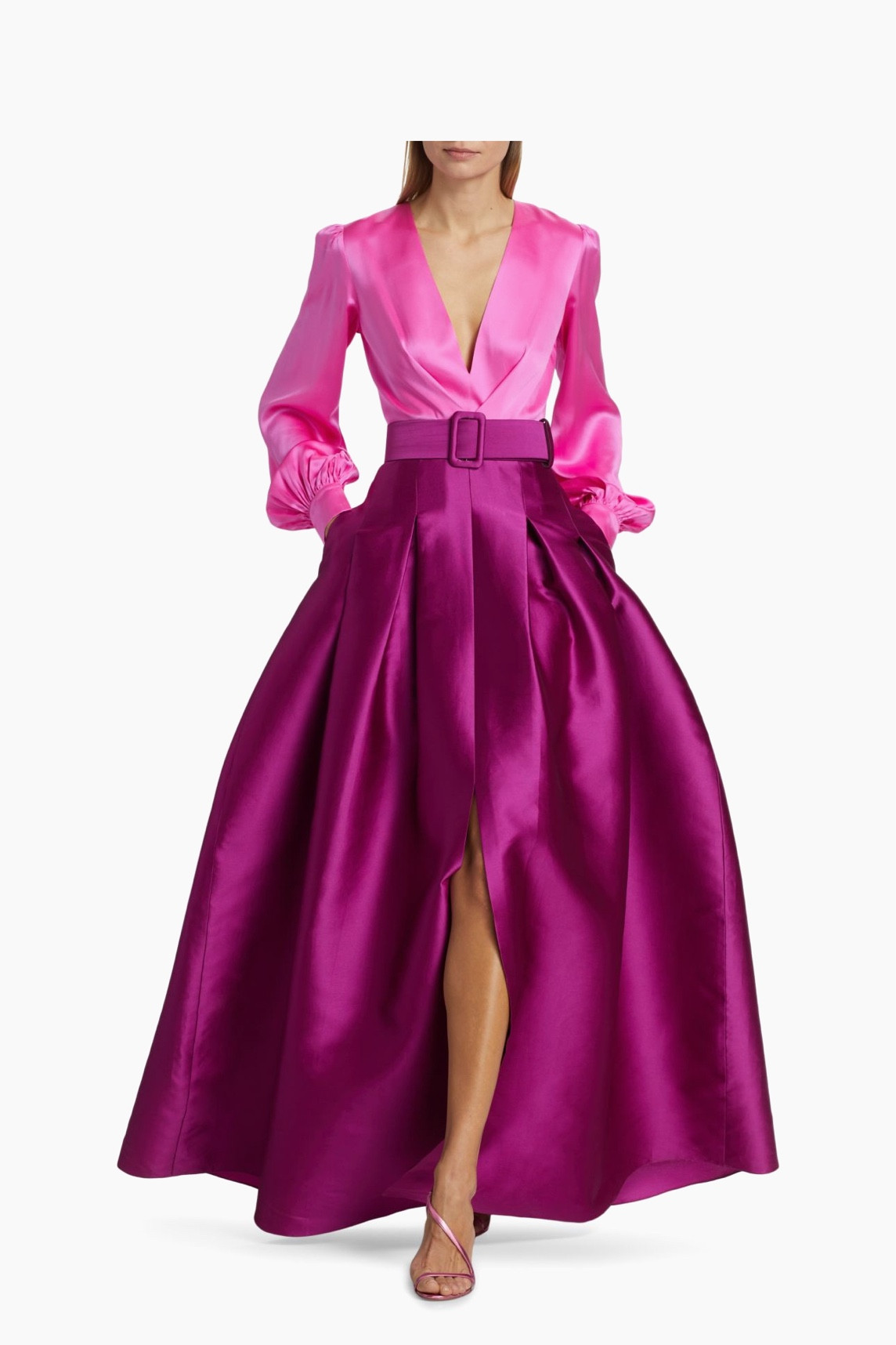 I love this color blocked look for Valentine’s Day