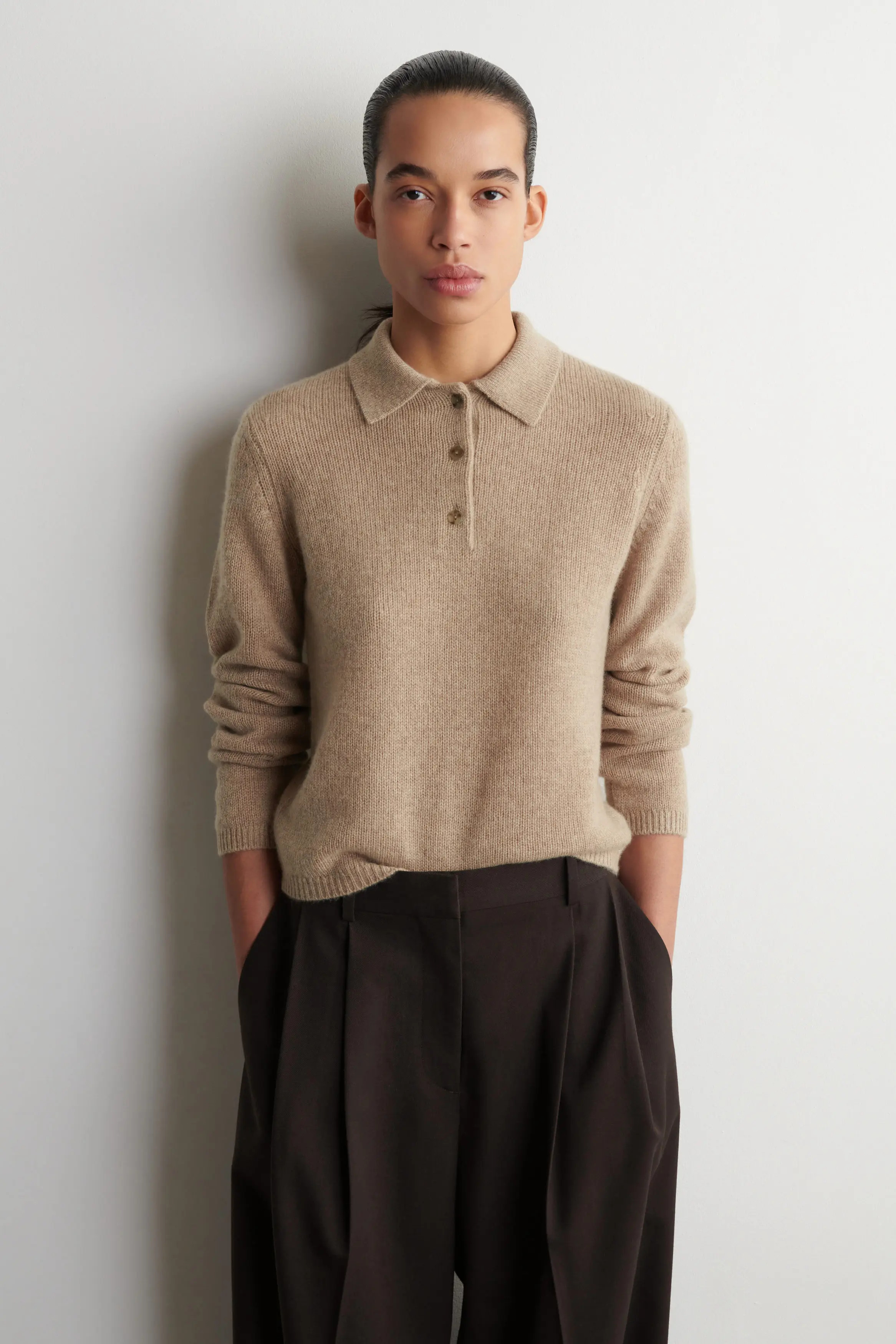 COS Cashmere Polo Sweater (Women) | Nordstrom | Nordstrom