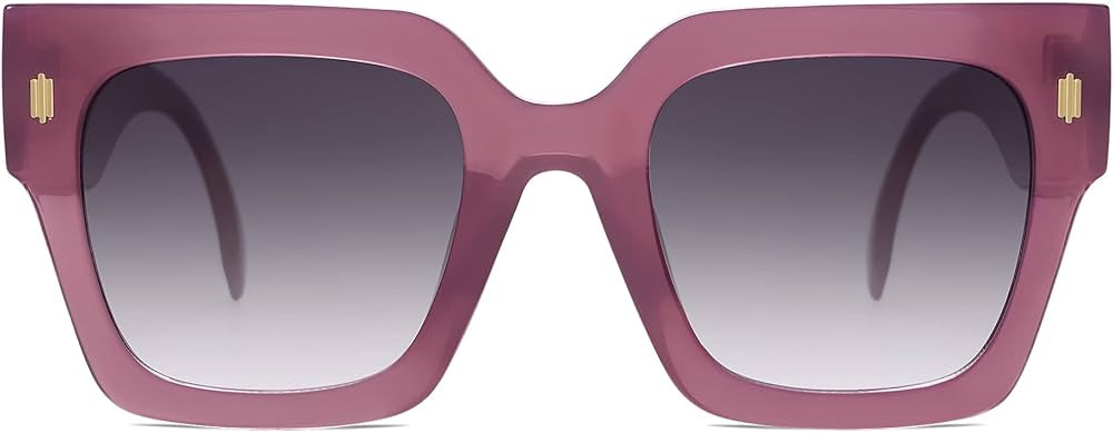 SOJOS Vintage Oversized Square Sunglasses for Women,Retro Womens Luxury Big Sun Glasses UV400 Pro... | Amazon (US)