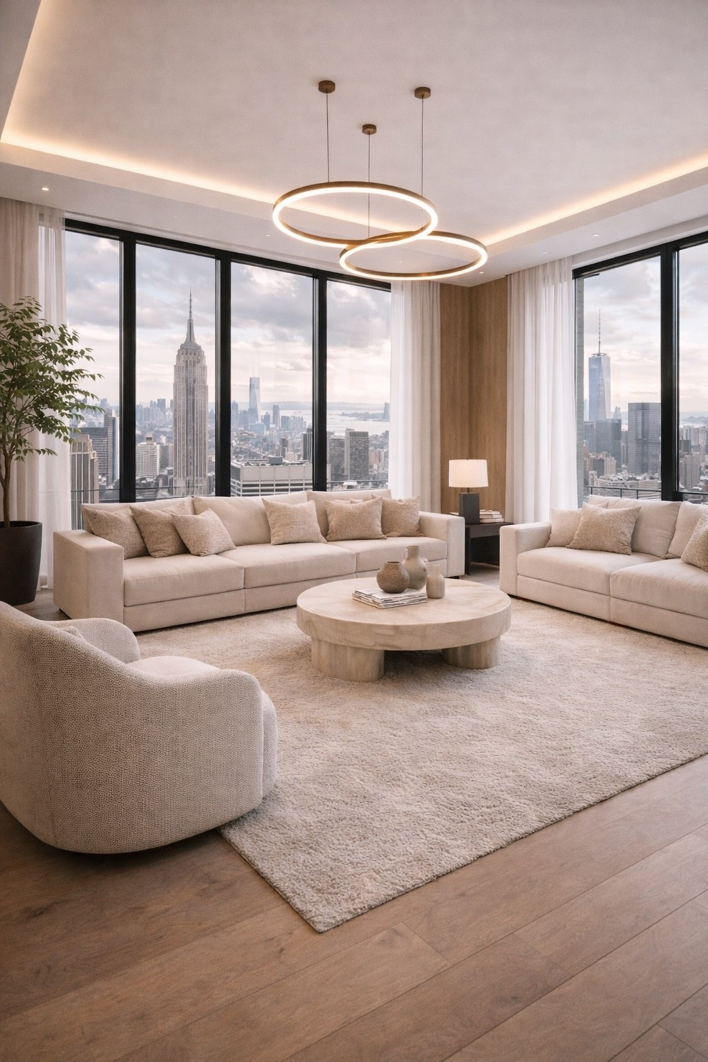 A modern luxury living room with soft neutral tones, floor-to-ceiling windows, and a cozy yet elegant design. Perfect inspiration for a contemporary apartment or high-end interior.
All items in this photo, including the rug, are linked below.
#modernlivingroom
#luxuryinterior
#neutralinterior
#contemporaryhome
#livingroominspo
#modernhome
#cityviewhome
#interiordesignideas
#minimalinterior
#ltkhome