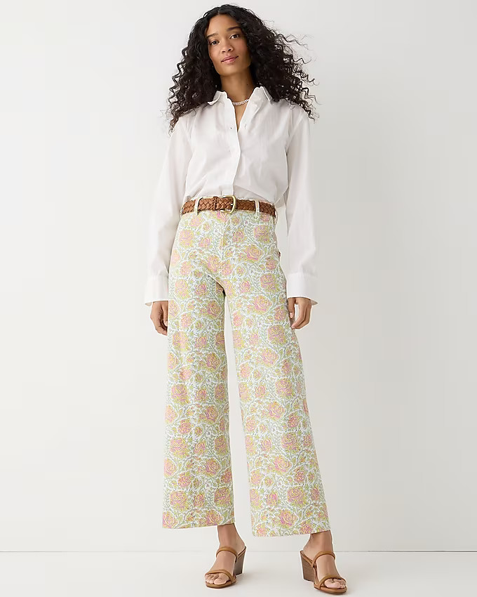 SZ Blockprints™ X J.Crew hand-block-printed disco pant | J. Crew US