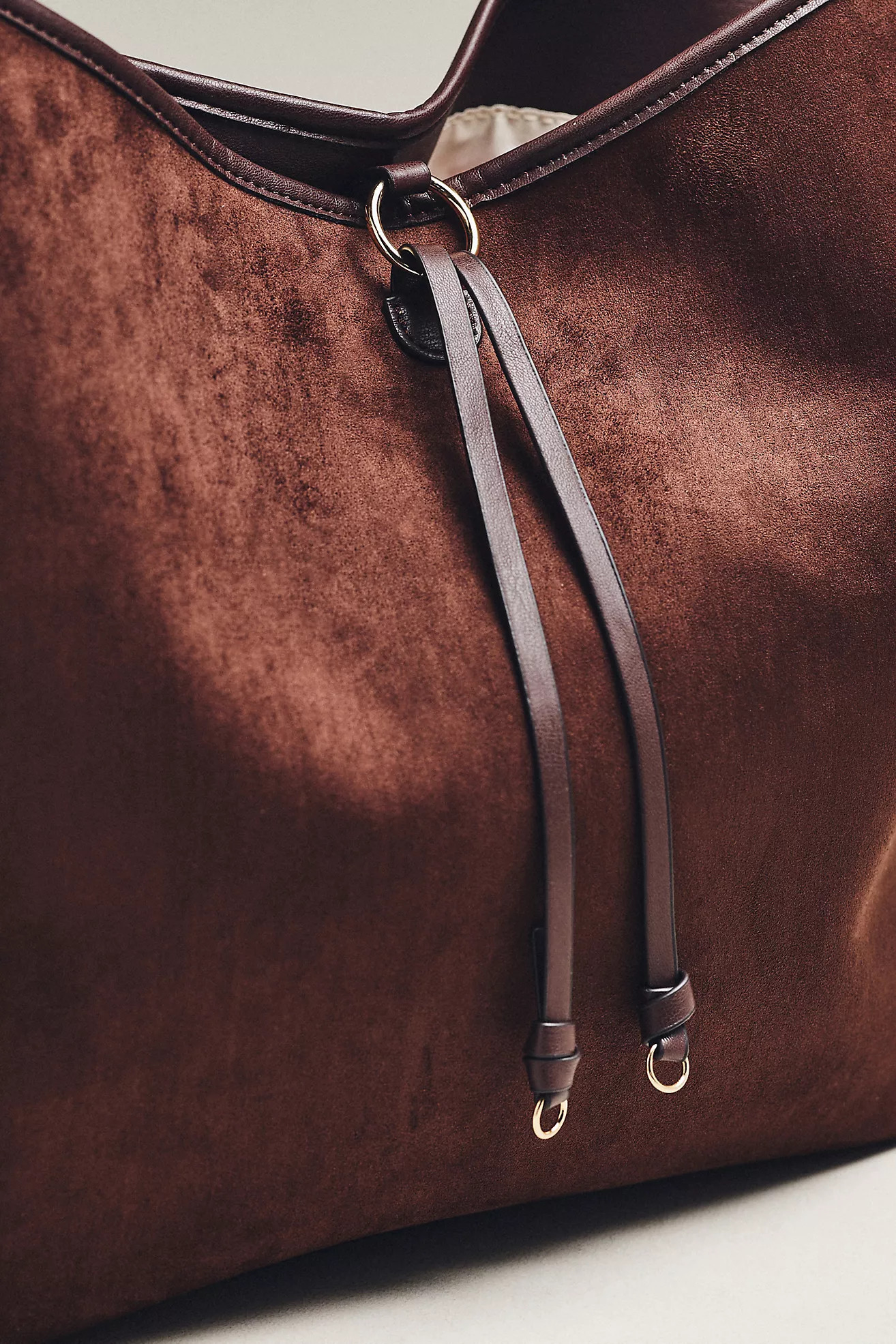 Mali + Lili Knotted Faux-Suede Tote Bag | Anthropologie (US)