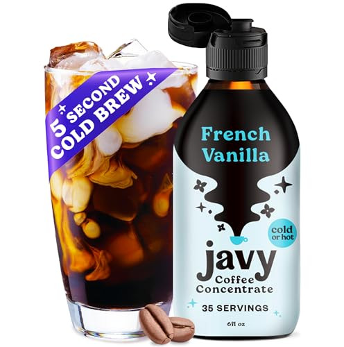 Javy Coffee Concentrate - Cold Brew Coffee, Perfect for Instant Iced Coffee, Cold Brewed Coffee and Hot Coffee, 35 Servings - French Vanilla | Amazon (US)