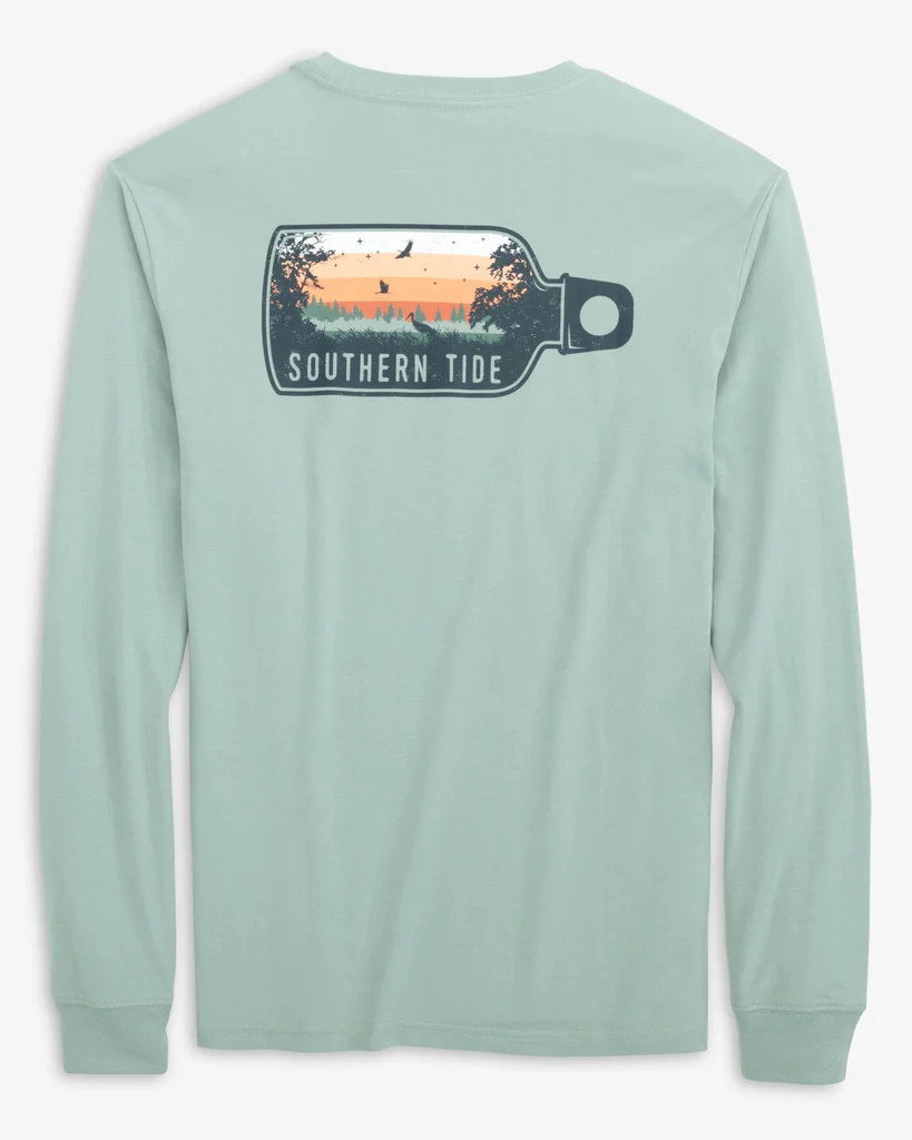 Gradient Water Bottle Long Sleeve T-Shirt | Southern Tide