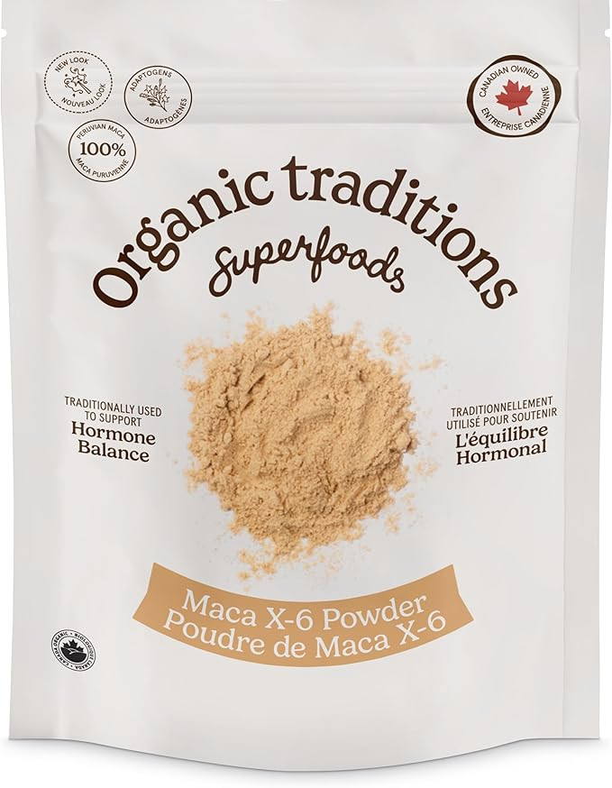 Organic Traditions Maca X 6 Powder, Maca Root Black Red and Yellow, Traditionally Used in Peru fo... | Amazon (CA)