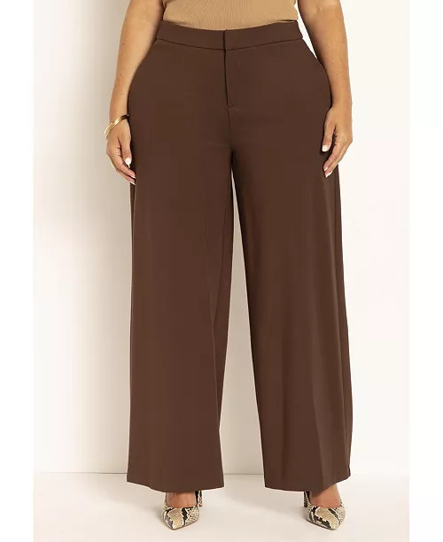 Plus Size The Ultimate Stretch Wide Leg Pant | Macy's