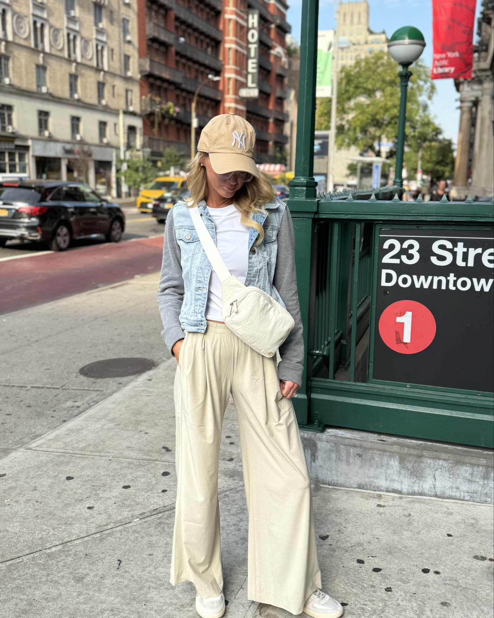 Obsessed with these pants. They’re super comfortable are super comfortable and very light weight. I like them most because although they are loungewear, they look so elevated so you can still feel put together. Plus, they are basically wrinkle resistant, which is just the cherry on top. 10/10!

Speaking of being casual, yet still put together, these sneakers are everything! And I was able to walk 20,000 in them everyday. They are really the only shoe I grabbed after getting dressed each day while in nyc  

I’m wearing a size xs for reference. I’ll also link my bag, hat, shirt, and shoes  

#LTKgrwm #LTKOver40 #LTKActive