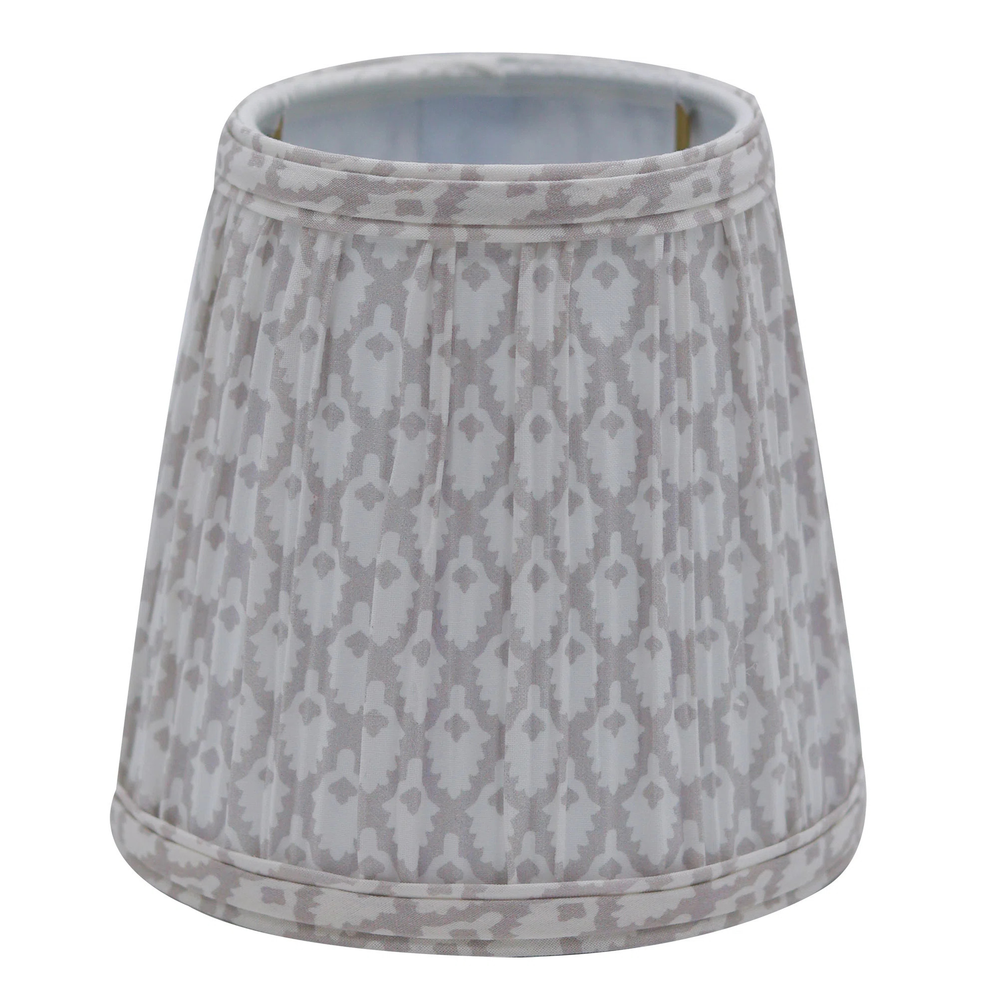 Empire Sconce Hardback Lampshade With Flame Clip Fitter, White | Wayfair North America