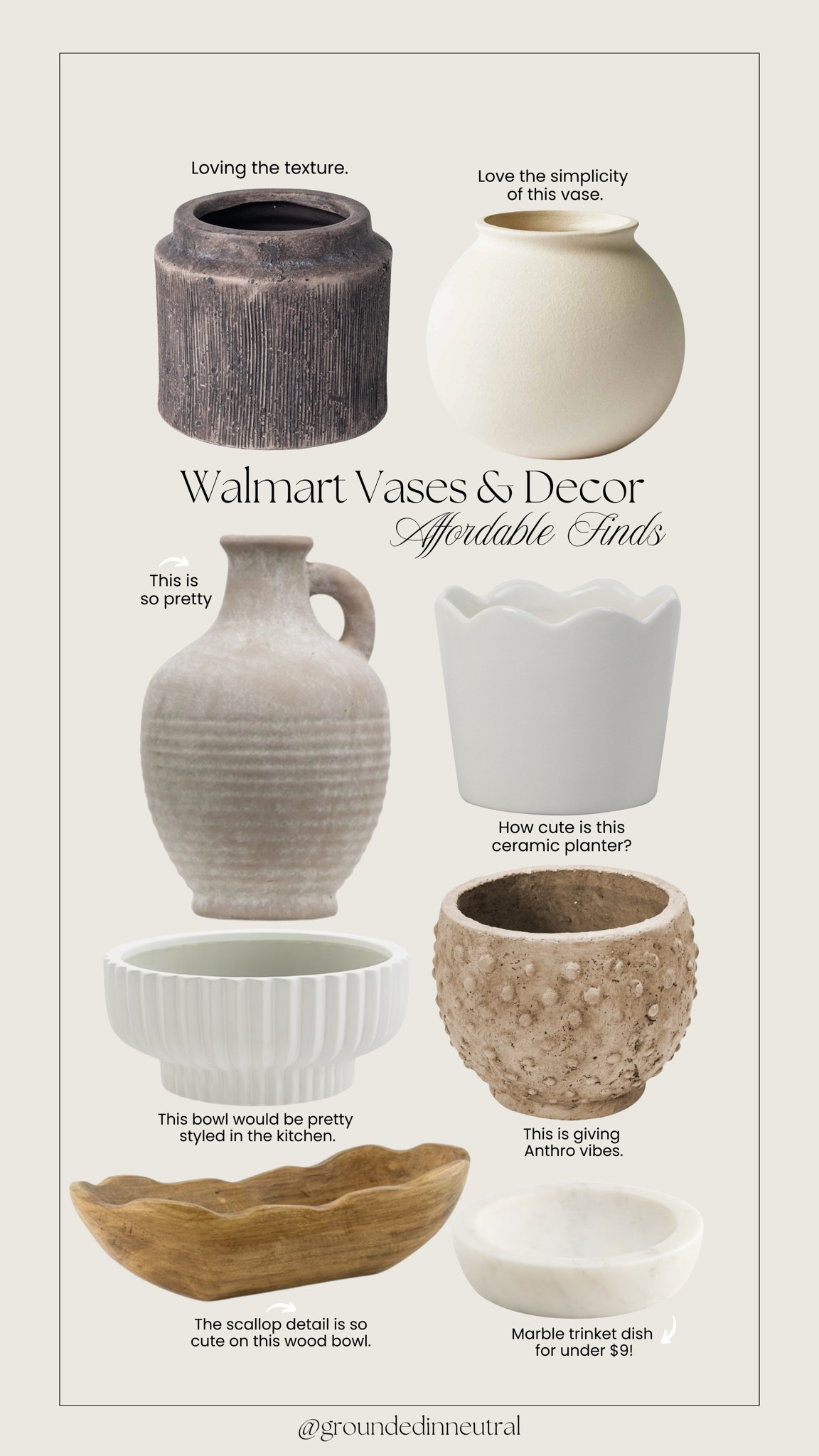 How beautiful are these vases and home decor pieces from Walmart? They’re giving high end on a budget. Loving the vases and planters for spring. 

Walmart home decor, vases, organic vases, planters, spring decor 

#LTKHome #LTKFindsUnder100 #LTKStyleTip