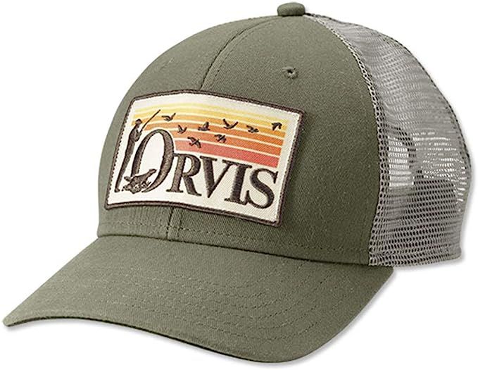 Orvis Men's Retro Flush Trucker Hat, Olive | Amazon (US)