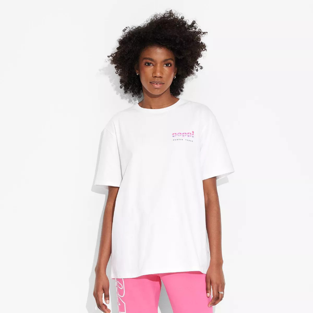 Adult Poppi Ultimate Serve Short Sleeve Graphic T-Shirt - White | Target